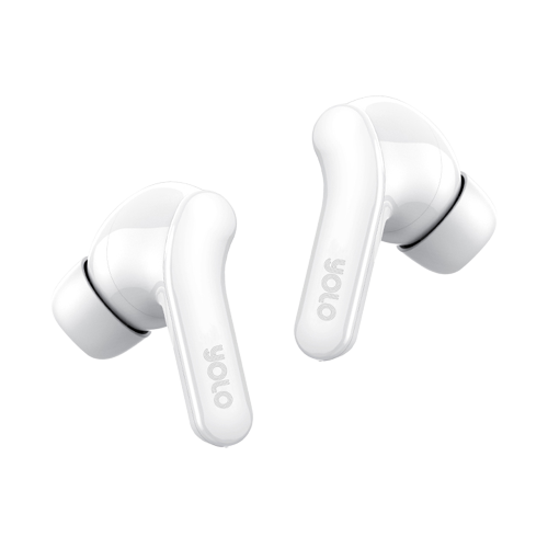 white earbuds by yolo