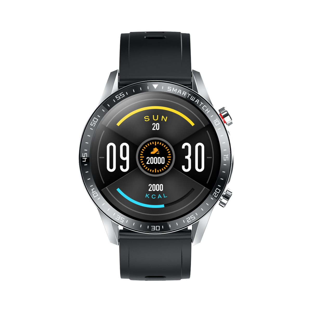 watch face of yolo fortuner in black